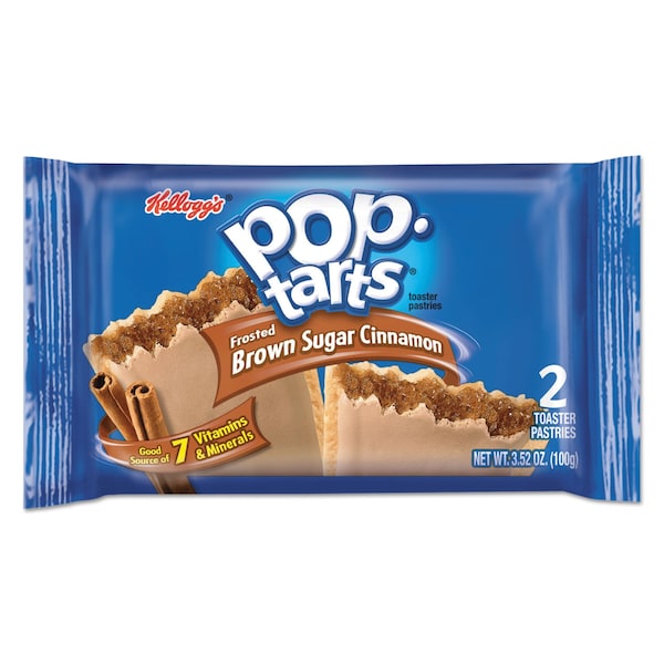 Kelloggs Pop Tarts, Frosted Brown Sugar Cinnamon, 3.52 oz, 12PK - KEL31132