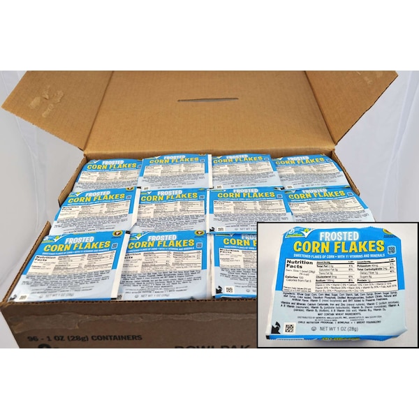 Frosted Corn Flakes Frosted Corn Flakes Bowl Pak Frosted Corn Flake Cereal 1 oz., PK96 - 16000-11768
