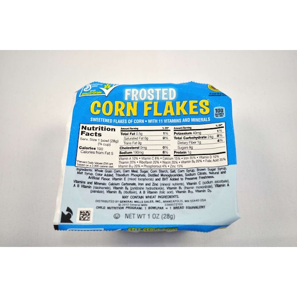 Frosted Corn Flakes Frosted Corn Flakes Bowl Pak Frosted Corn Flake Cereal 1 oz., PK96 - 16000-11768