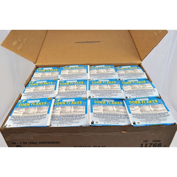 Frosted Corn Flakes Frosted Corn Flakes Bowl Pak Frosted Corn Flake Cereal 1 oz., PK96 - 16000-11768