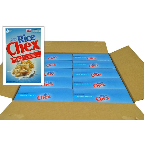 Rice Chex Rice Chex Cereal Box 12 oz., PK10 - 16000-48794