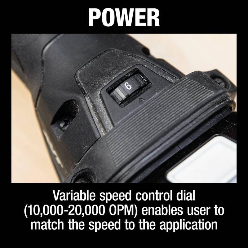 Equipo multiusos oscilante Sub-compacto inalámbrico sin escobillas StarlockMax de litio de 18V LXT de Makita (2.0Ah) - XMT04R1B