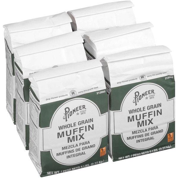 Pioneer Pioneer Whole Grain Muffin Mix 5lbs, PK6 - 212665