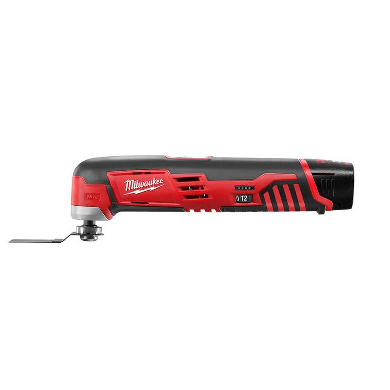 Herramienta multiusos inalámbrica Milwaukee M12 de 12 voltios con batería de iones de litio M12 2.0Ah - 2426-20-48-11-2420