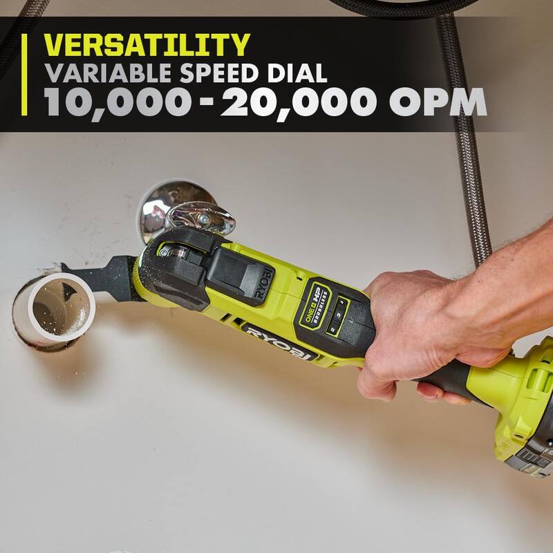 RYOBI ONE+ HP 18V Brushless Cordless Multi-Tool Kit con batería de 2.0 Ah y cargador - PBLMT51K1