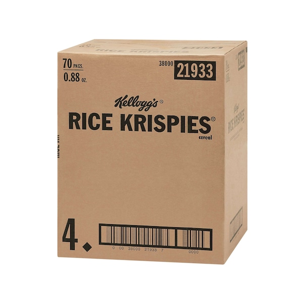 Kelloggs Kellogg's Rice Krispies Cereal .88 oz., PK70 - 3800021933
