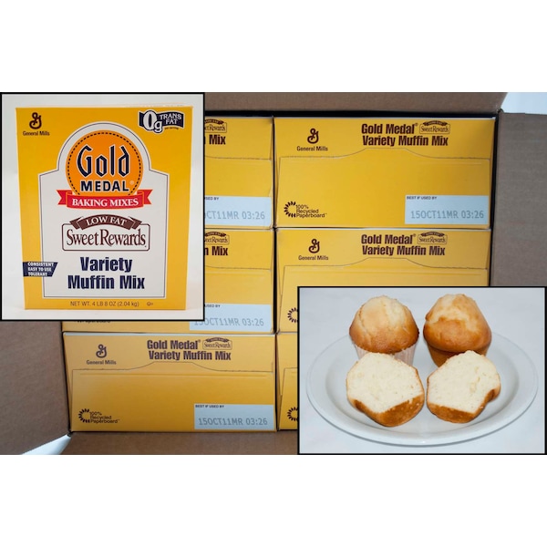 Gold Medal Baking Mixes Low Fat Sweet Rewards Variety Muffin Mix 4.5lbs, PK6 - 16000-11560