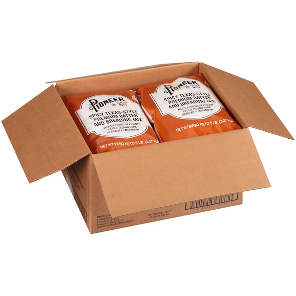 Pioneer Pioneer Spicy Texas-Style Premium Batter And Breading Mix 5lbs, PK6 - 216556