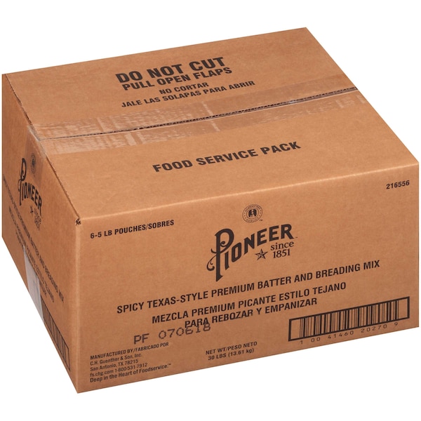 Pioneer Pioneer Spicy Texas-Style Premium Batter And Breading Mix 5lbs, PK6 - 216556