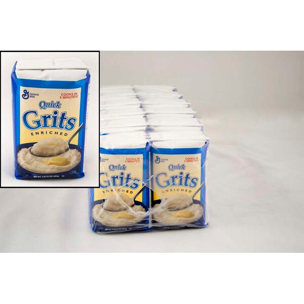 Pillsbury Quick Grits Cereal Bulk Enriched White Corn 32 oz., PK12 - 16000-14355