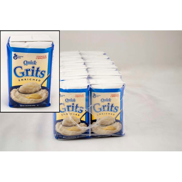 Pillsbury Quick Grits Cereal Bulk Enriched White Corn 32 oz., PK12 - 16000-14355