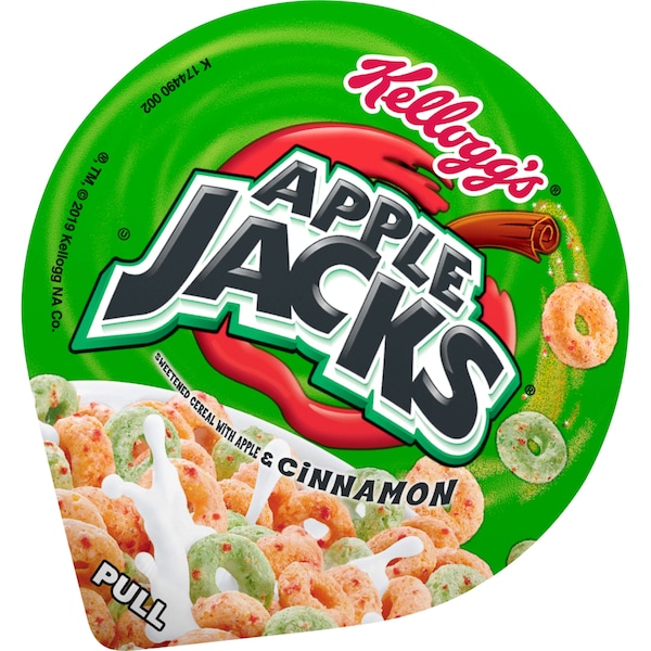 Kelloggs Kellogg's Single Serve Apple Jacks Cereal 1.5 oz. Cup, PK60 - 3800012469