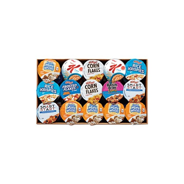 Kelloggs Breakfast Cereal - Single Serve, Classic Assortment, 2.1 Oz Cup, 60PK - 12609