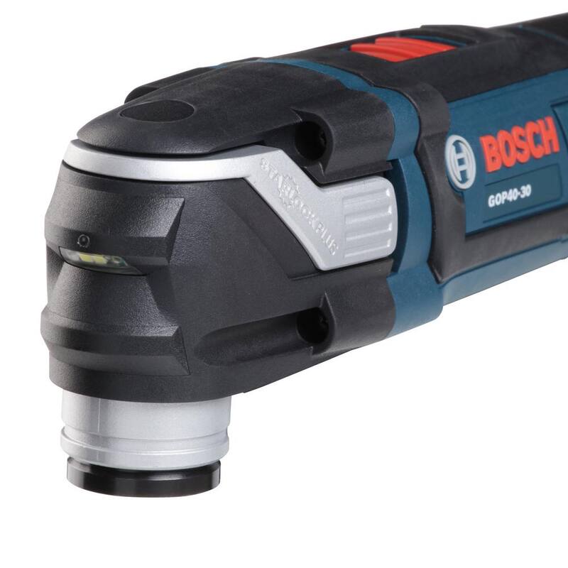 Juego de herramientas multifunción oscilante con cable de 4 amperes StarlockPlus de Bosch (32 piezas) - GOP40-30B