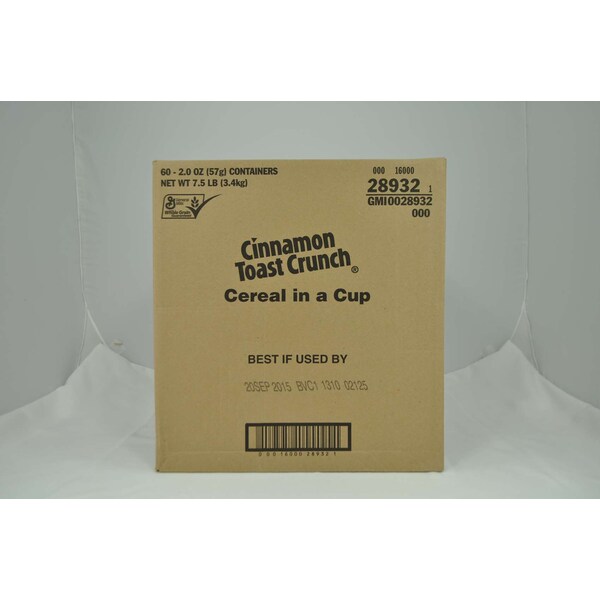 Cinnamon Toast Crunch Cinnamon Toast Crunch Cereal Single Serve Cup 2 oz., PK60 - 16000-28932