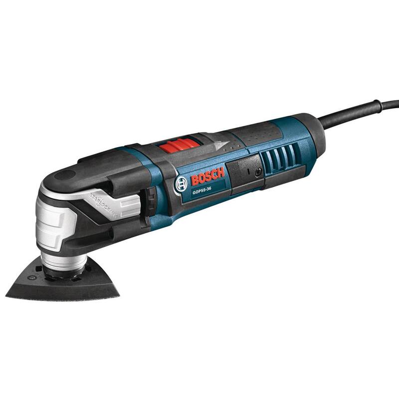 Juego de herramienta multifunción oscilante Bosch de 5.5 amperios con cable y estuche StarlockMax (40 piezas) - GOP55-36C2