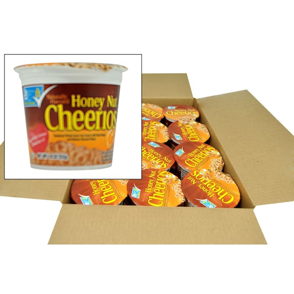 Honey Nut Cheerios Honey Nut Cheerios Cereal Single Serve Cup 1.8 oz., PK60 - 16000-28933