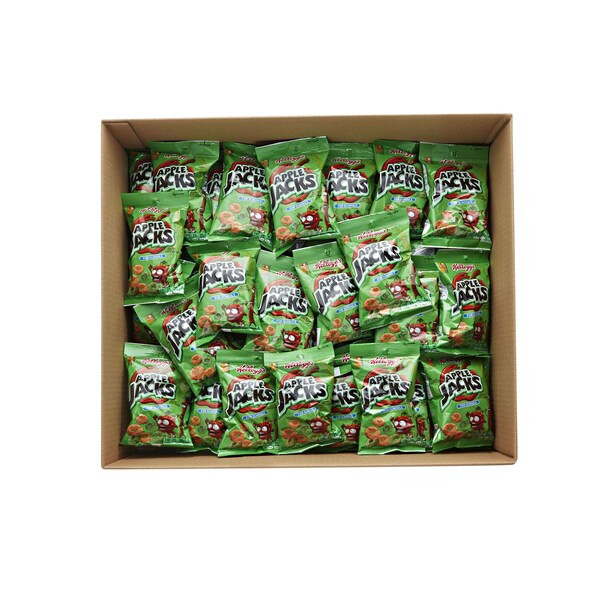 Kelloggs Kellogg's Apple Jacks Reduced Sugar Cereal 1 oz. Bag, PK96 - 3800011469