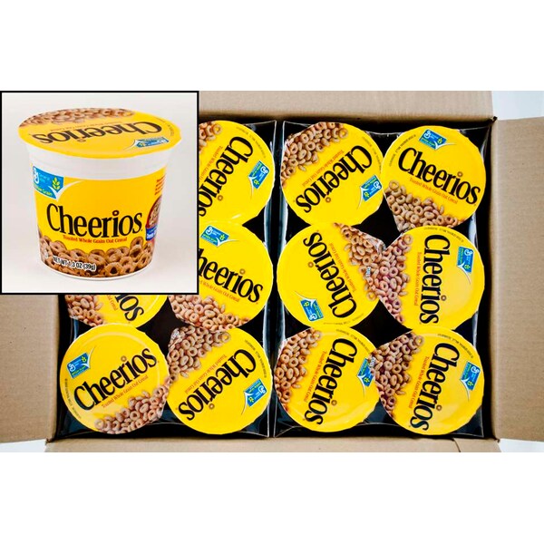 Cheerios Cheerios Gluten Free Cereal Single Serve Cup 1.3 oz., PK60 - 16000-13896
