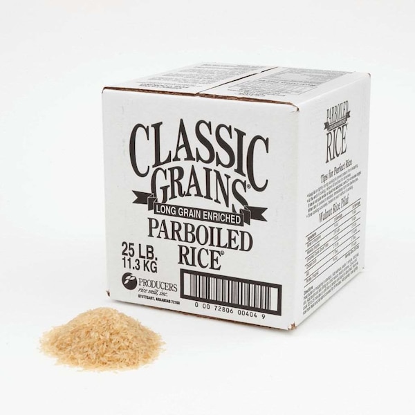 Producers Rice Mill Classic Grains Parboiled Long Grain White Rice 25lbs - R1CA259Z0