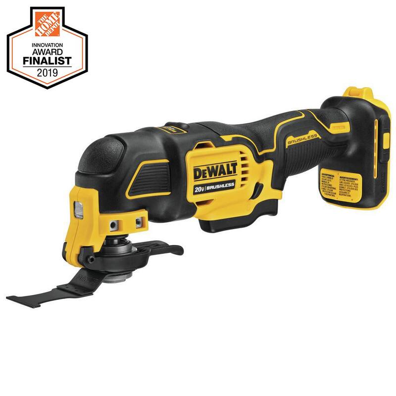 Herramienta múltiple oscilante inalámbrica y sin escobillas DEWALT ATOMIC 20V MAX, (1) Batería de 20V de iones de litio de 5.0Ah y Cargador - DCS354BW205CK.