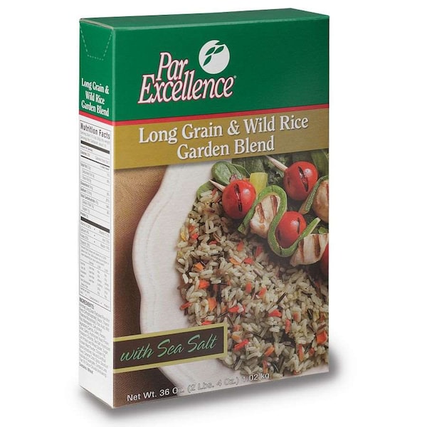 Producers Rice Mill Par Excellence Long & Wild w/ Garden Blend Seasoned Rice Mix 36oz., PK6 - P1YG363C1