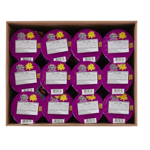 Kelloggs Kellogg's Raisin Bran Cereal 1.25 oz. Cup, PK96 - 3800000896