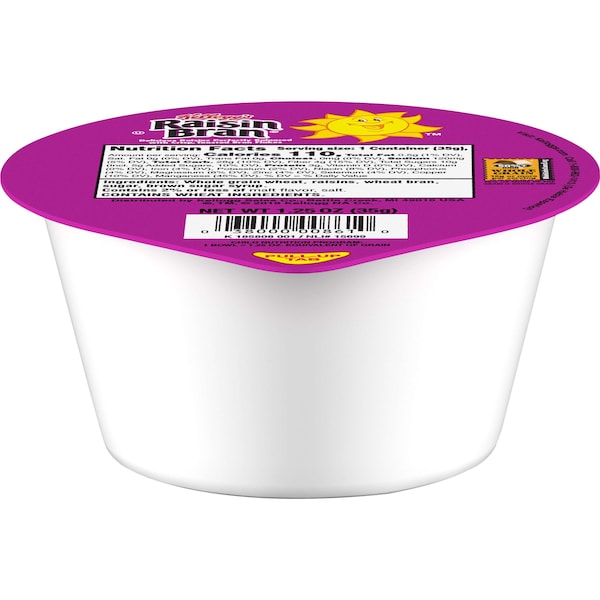 Kelloggs Kellogg's Raisin Bran Cereal 1.25 oz. Cup, PK96 - 3800000896