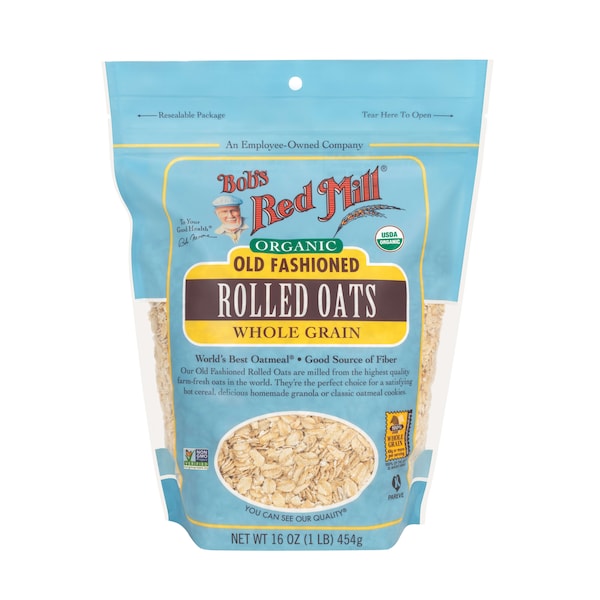 Bobs Red Mill Natural Foods Bob's Red Mill Organic Old Fashioned Rolled Oats 16 oz. Bag, PK4 - 6048S164