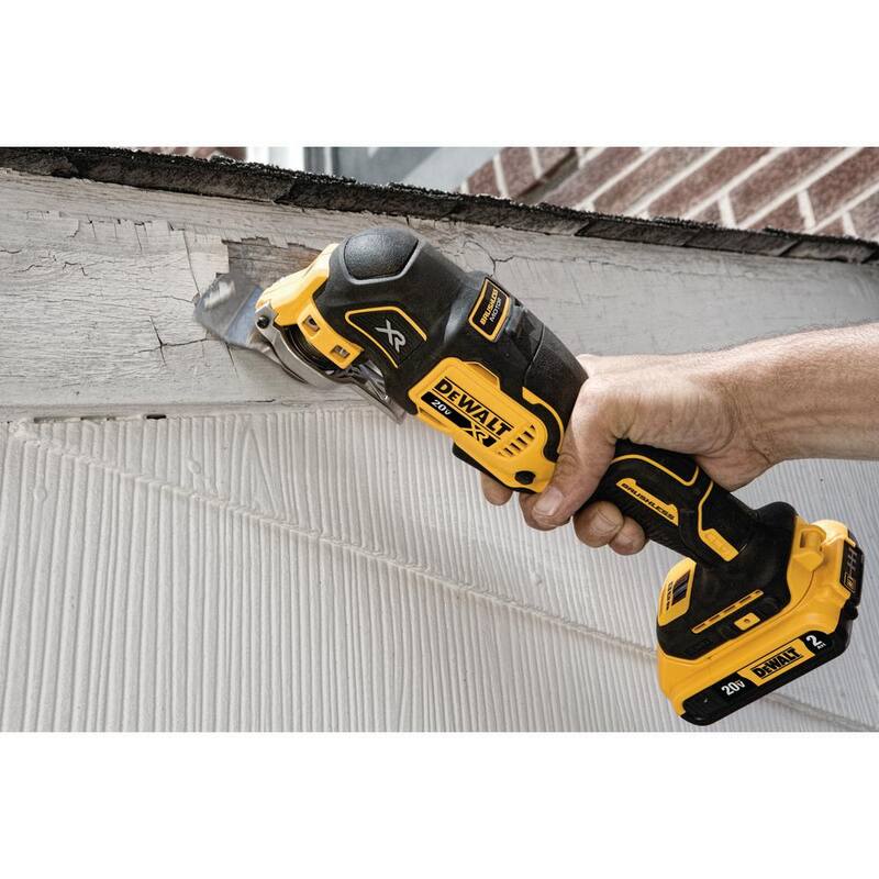 DEWALT 20V MAX XR Herramienta Multiuso Oscilante Inalámbrica sin Escobillas de 3 Velocidades, (1) Batería 20V 2.0Ah y (1) Batería 4.0Ah - DCS356D1WDCB240