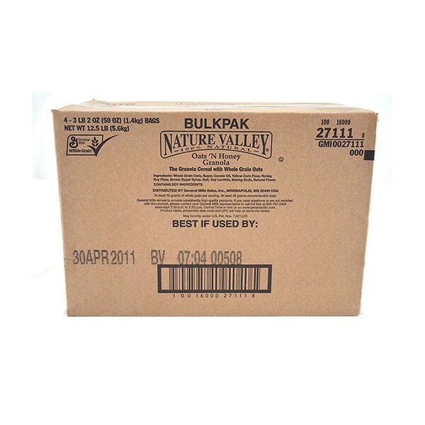Nature Valley Nature Valley Oats 'N Honey Granola Cereal 50 oz., PK4 - 16000-27111