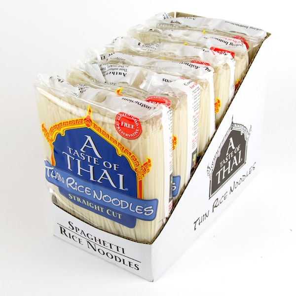 A Taste Of Thai Thin Rice Noodles, PK6 - 8081