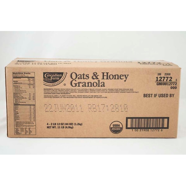 Cascadian Farm Cascadian Farm Organic Oats & Honey Granola 44 oz. Bag, PK4 - 21908-12772