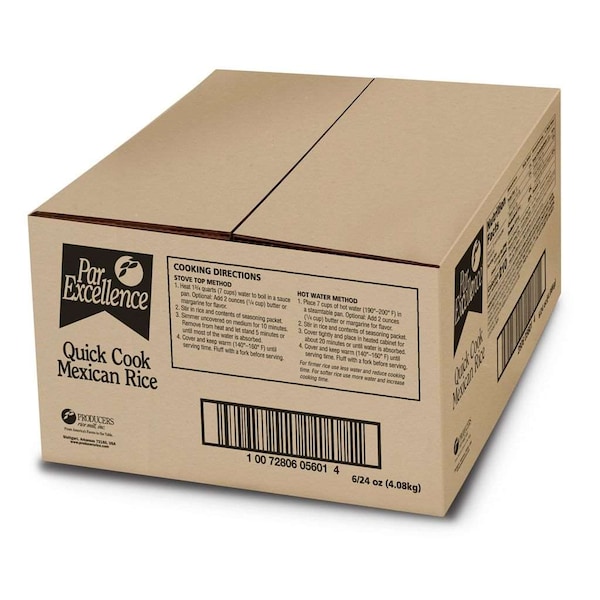 Producers Rice Mill Par Excellence Mexican Seasoned Rice Mix 24 oz., PK6 - P1PM073C1