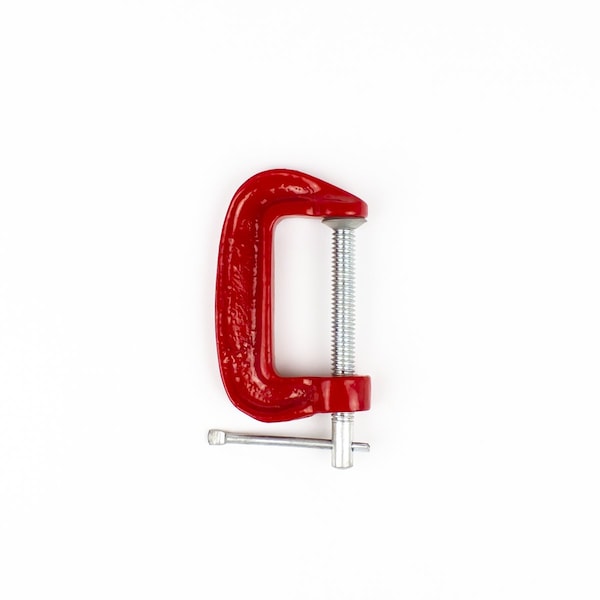 Excel Blades Miniature Iron Frame 2" C Clamp, with Twist on off Spindle Clamp, 6pk - 55916