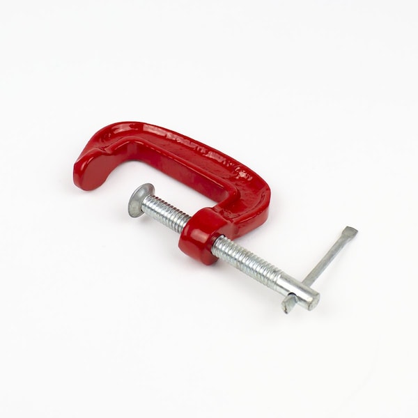 Excel Blades Miniature Iron Frame 2" C Clamp, with Twist on off Spindle Clamp, 6pk - 55916