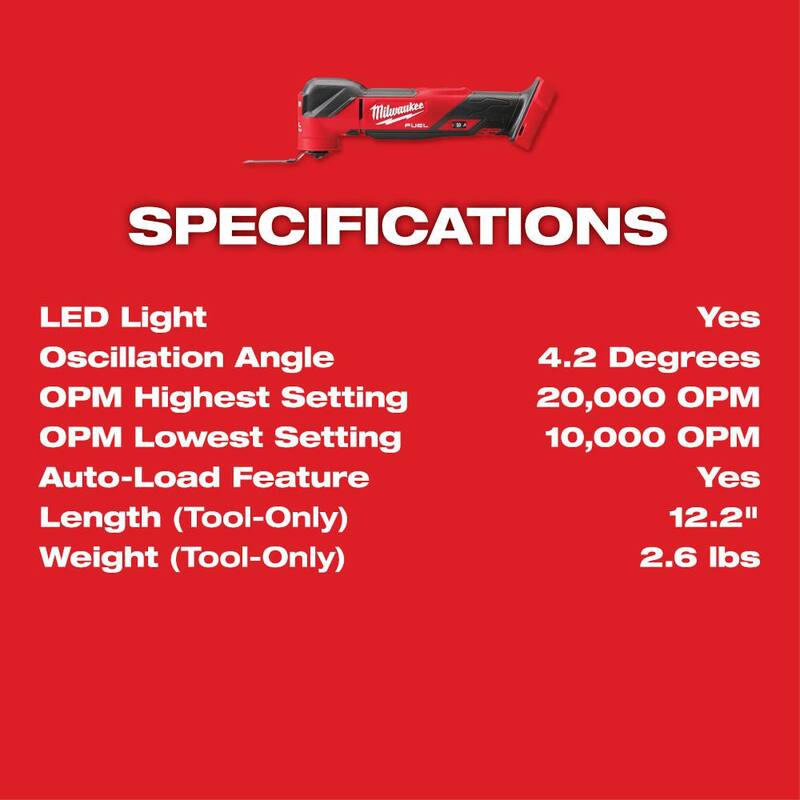 Milwaukee M18 FUEL 18V Lithium-Ion inalámbrico sin escobillas Oscilante multiherramienta con enrutador compacto FUEL (2 herramientas) - 2836-20-2723-20
