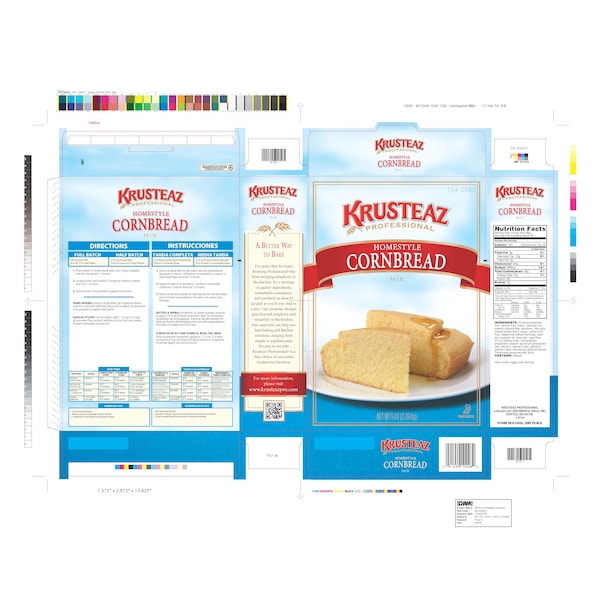Krusteaz Krusteaz Professional Homestyle Cornbread Mix 5lbs Box, PK6 - 734-0580