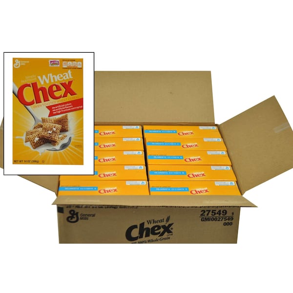 Wheaties Wheat Chex Cereal Box 14 oz., PK10 - 16000-27549
