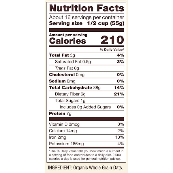 Bobs Red Mill Natural Foods Bob's Red Mill Gluten Free Organic Thick Rolled Oats 32 oz. Bag, PK4 - 1991S324