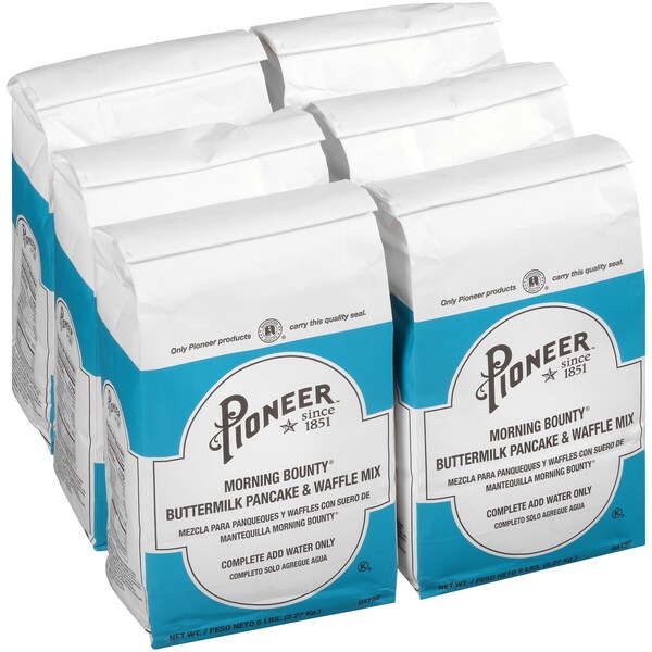 Pioneer Pioneer Morning Bounty Buttermilk Pancake And Waffle Mix 5lbs, PK6 - 94152