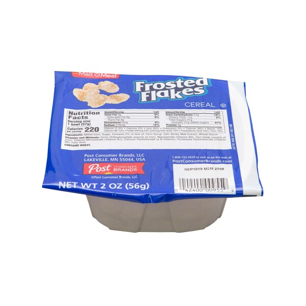 Malt O Meal Malt O Meal Frosted Flakes Cereal 2 oz. Bowl, PK48 - 00955