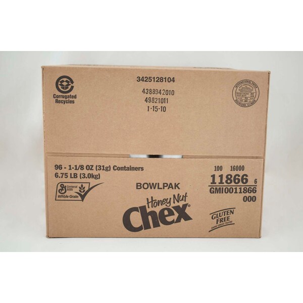 Honey Nut Chex Honey Nut Chex Cereal Single Serve Bowlpak 1.13 oz., PK96 - 16000-11866