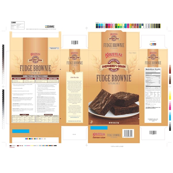 Shepherds Grain Shepherd's Grain Krusteaz Professional Fudge Brownie Mix, PK6 - 732-7663