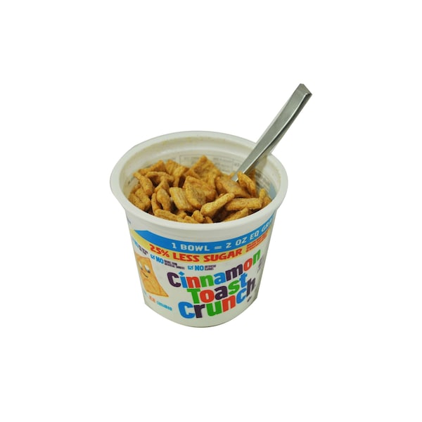 Cinnamon Toast Crunch Cereal 25% Less Sugar Single Serve K12 2 oz. Eq Grain, PK60 - 16000-14886