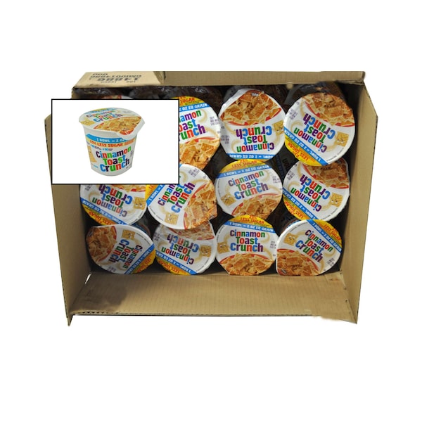 Cinnamon Toast Crunch Cereal 25% Less Sugar Single Serve K12 2 oz. Eq Grain, PK60 - 16000-14886