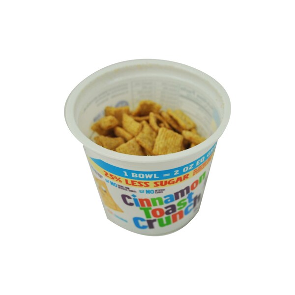 Cinnamon Toast Crunch Cereal 25% Less Sugar Single Serve K12 2 oz. Eq Grain, PK60 - 16000-14886