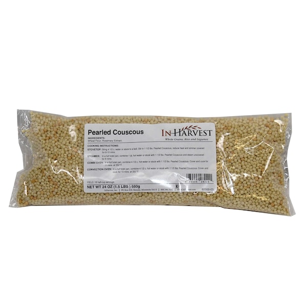 Inharvest Pearled Couscous Pasta 1.5lbs, PK6 - 16282