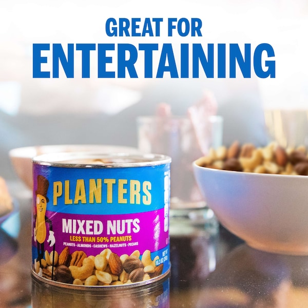 Planters Planters Mixed Nuts Less Than 50% Peanut 10.3 oz. Can, PK12 - 10029000016658