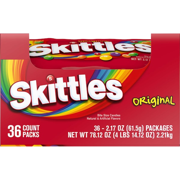 Skittles Skittles Original Single Bags 2.17 oz., PK360 - 108226